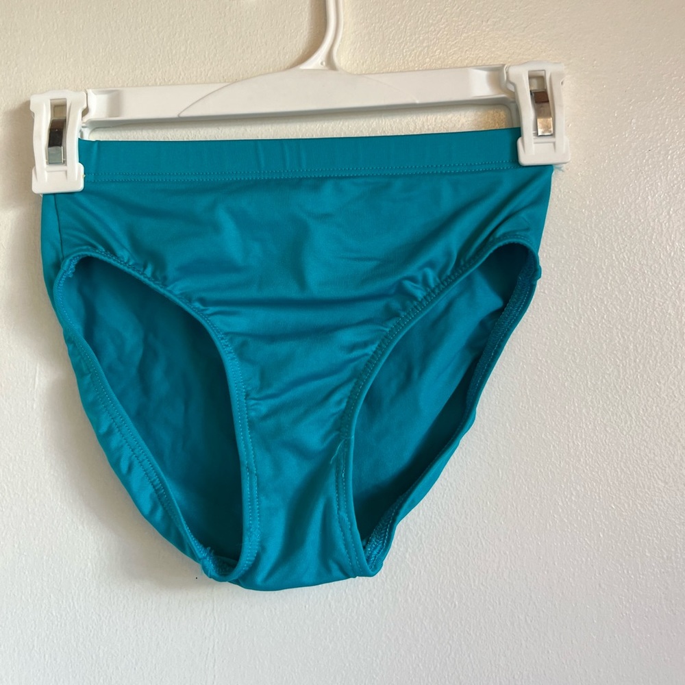 Motionwear, Small, blue/green, briefs, never worn, Dance Performance wear,